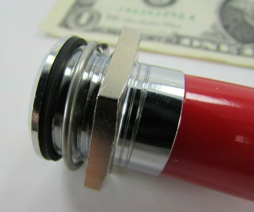 Fancy CML Chrome Plated Brass Red Control Panel Indicator Lamps, Light 24VAC