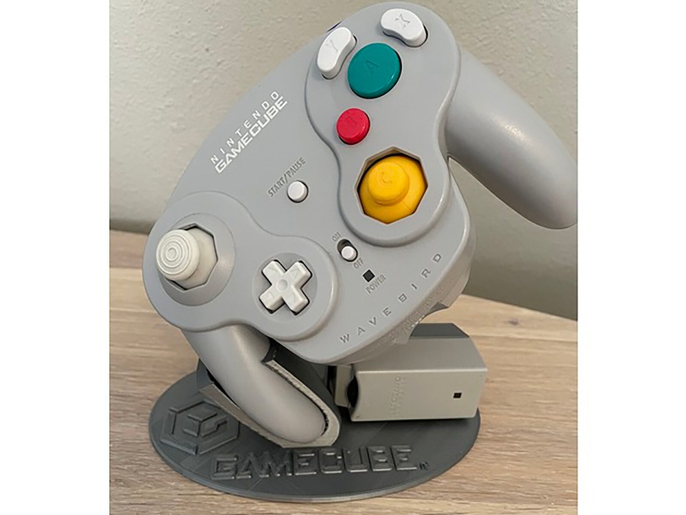 Nintendo GameCube WaveBird Controller Stand with Logo Holds Receiver Stand Only