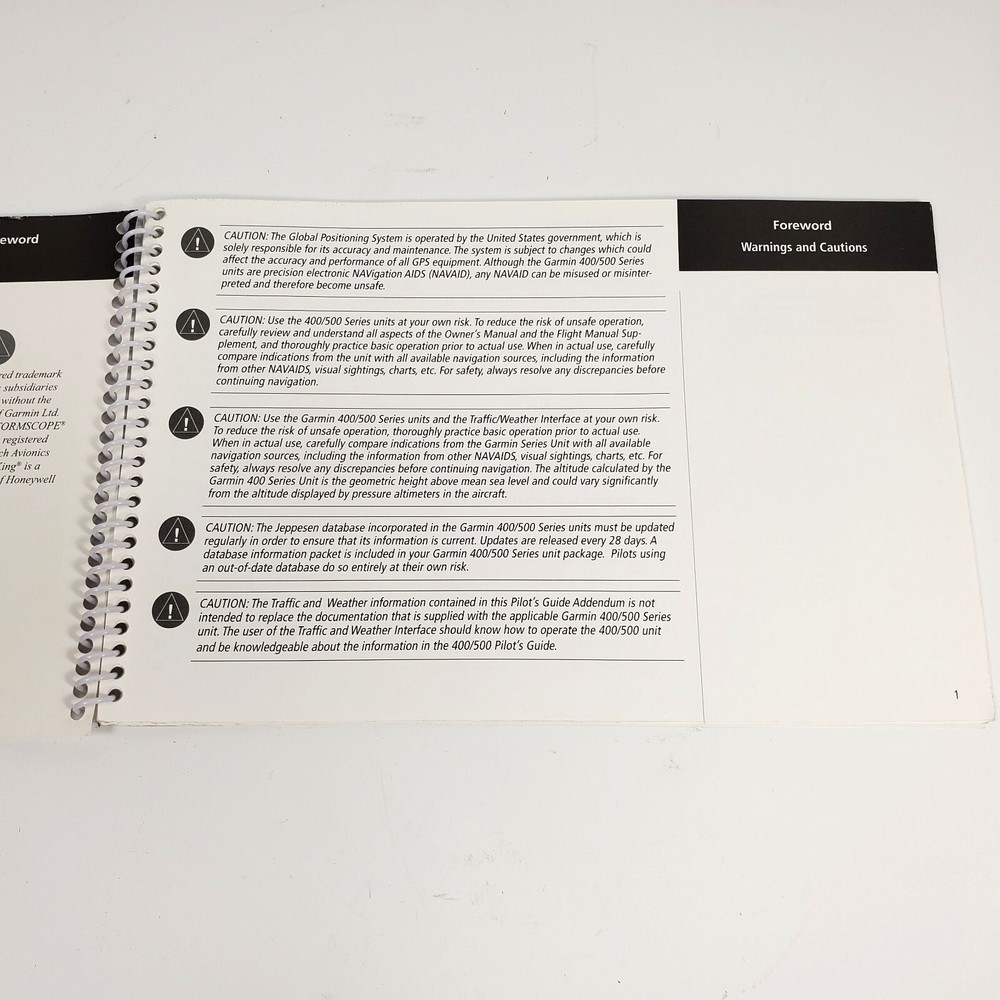 Garmin 400/500 Series Display Interfaces Guide