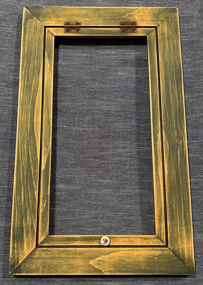 Wood Window Like FRAME for Needlepoint Cross Stitch Rustic Primitive Large
