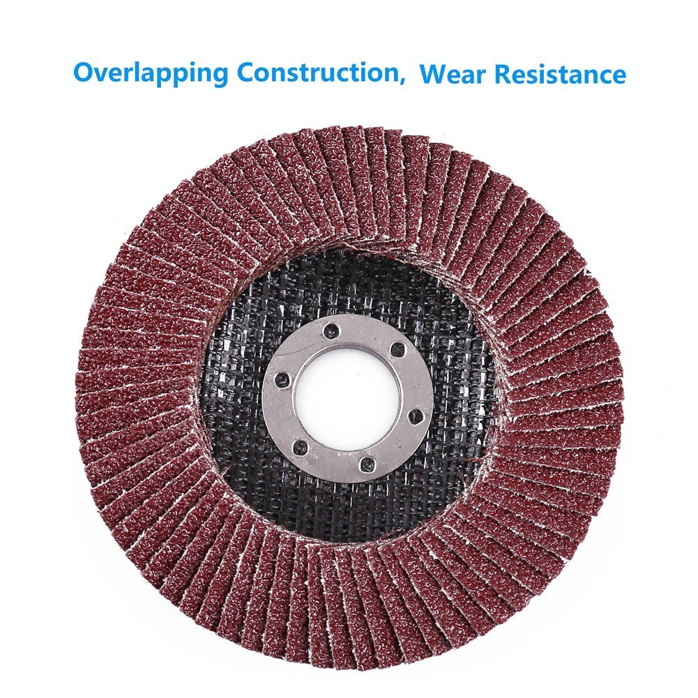 20 Packs 4.5" 4-1/2 Flap Disc 40 Grit Angle Grinder Sanding Grinding Wheels Set