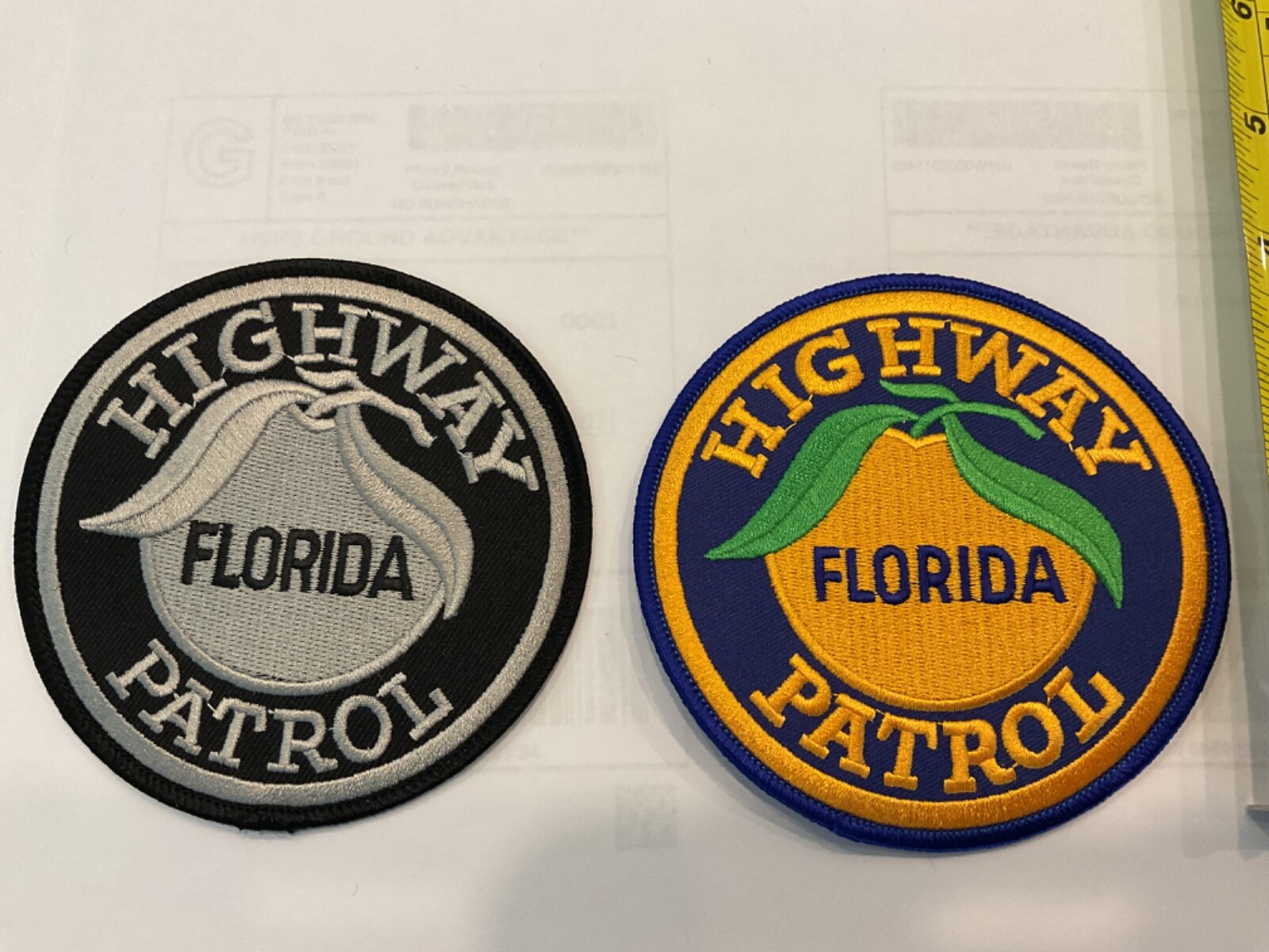 Florida Highway Patrol collectable Patch Set 2 pieces New ,Tracking, Insured too