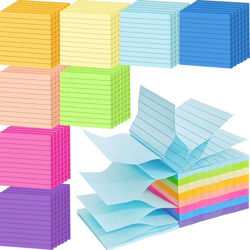 3840 Sheets  Up Stiy Notes Lined Self-Sti Notes Pads Post Lined