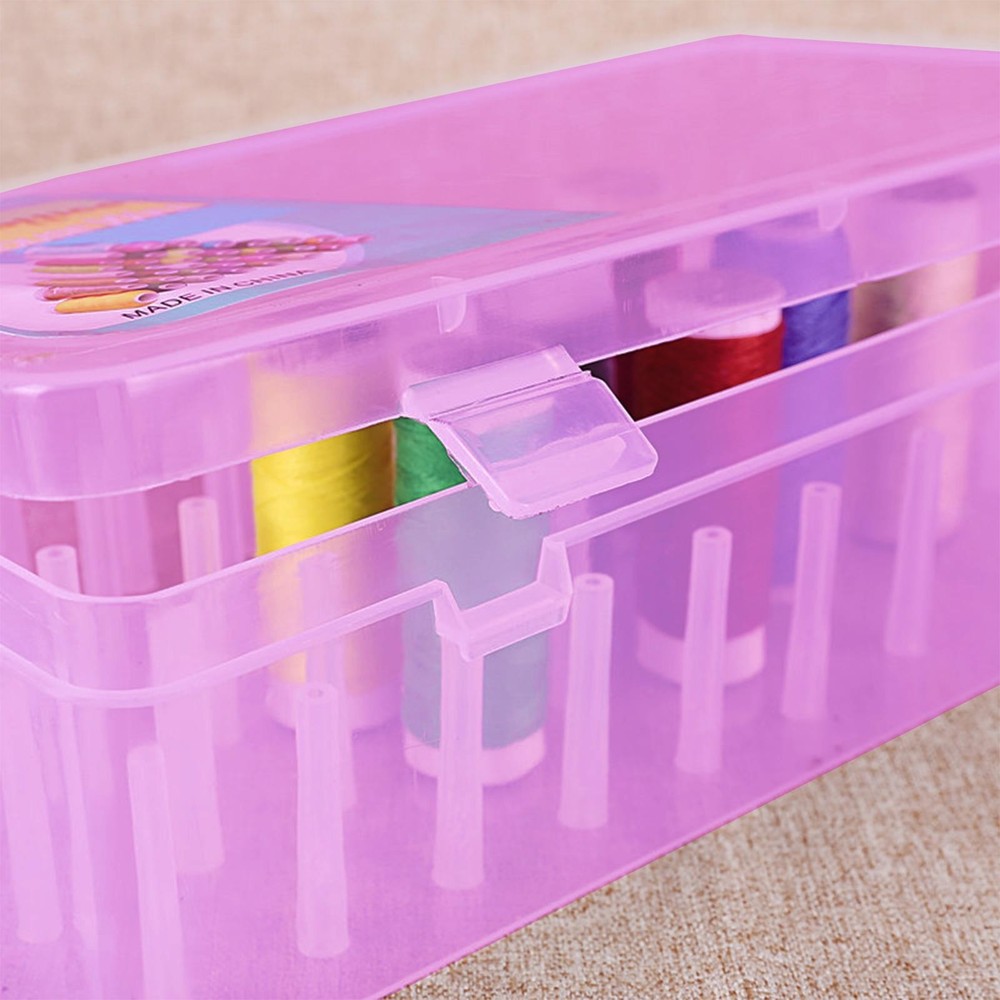 Sewing Thread Storage Box Case DIY Craft Spool Thread Rack for Household