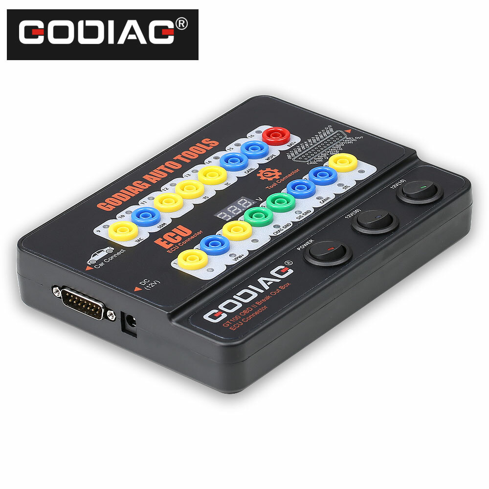 GODIAG GT100 Auto Tools OBD2 Protocol Detector & Break Out Box Connector USA
