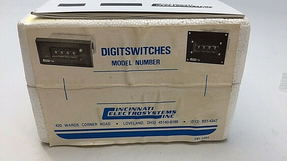 Cincinnati Electrosystems 829-4-1 Digit Switch Counter