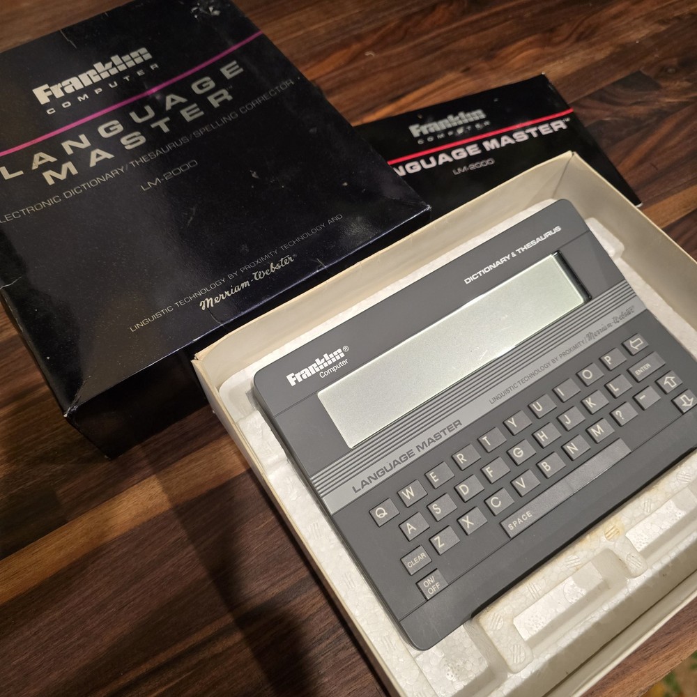 FRANKLIN LANGUAGE MASTER LM-2000 Electronic Dictionary & Thesaurus NICE! Working