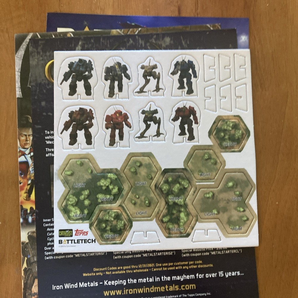 Battletech Beginner Box Catalyst Topps 2018 Comes With 2 Miniatures