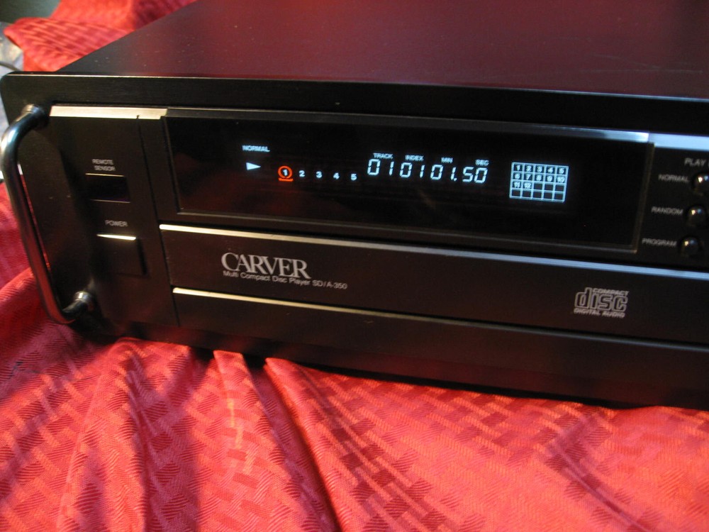 Carver SD/A350 Rack Mount CD Player Tested & Working w/ Remote Control