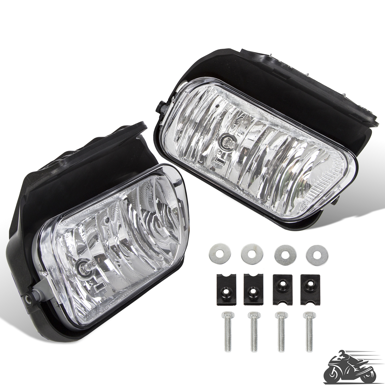 For Chevy Silverado Avalanche 2002-2007 Bumper Fog Lights w/ Bulbs Left+Right