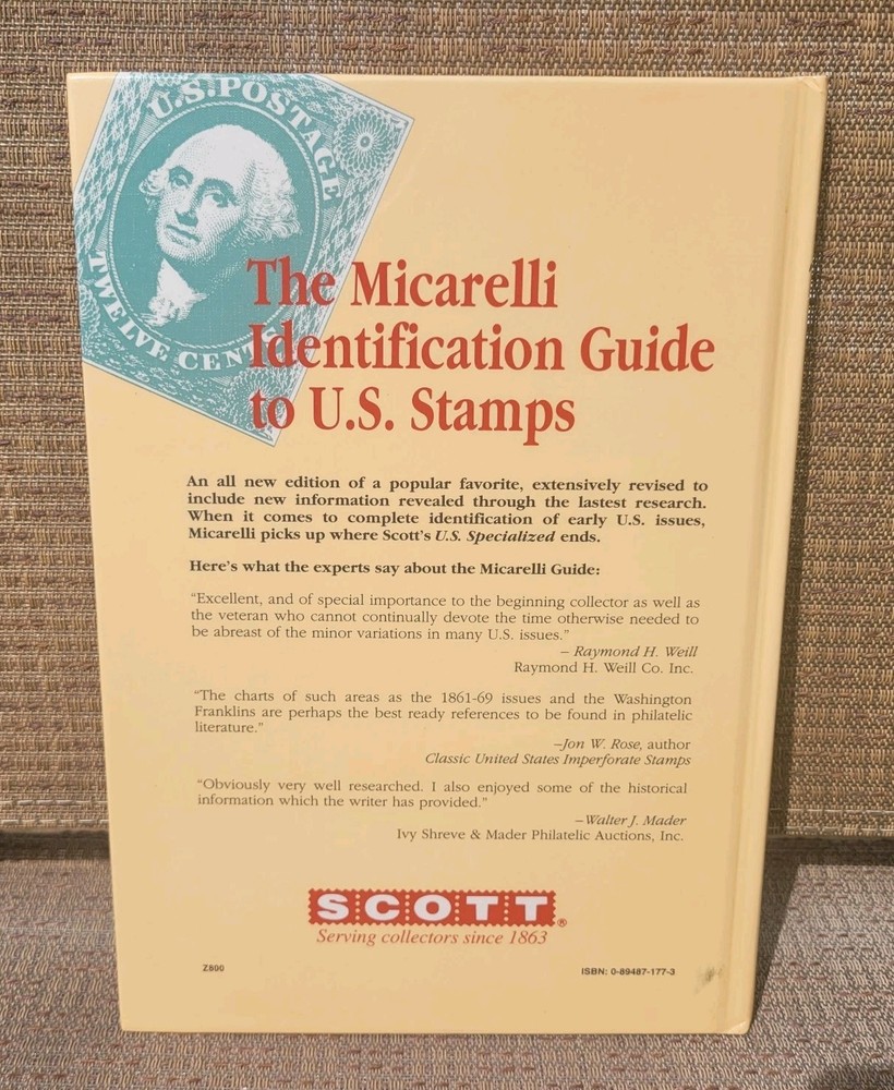 Micarelli Identification Guide to US Stamps Regular Issues 1847-1934 FREE SHIP!