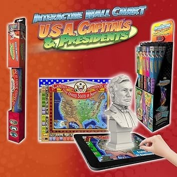 USA CAPITALS & PRESIDENTS INTERACTIVE MAP WC07