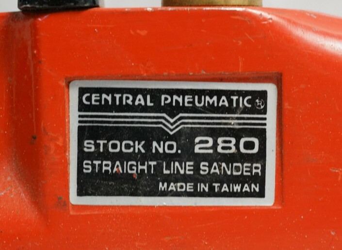 Central Pneumatic 280 Air In Line Sander