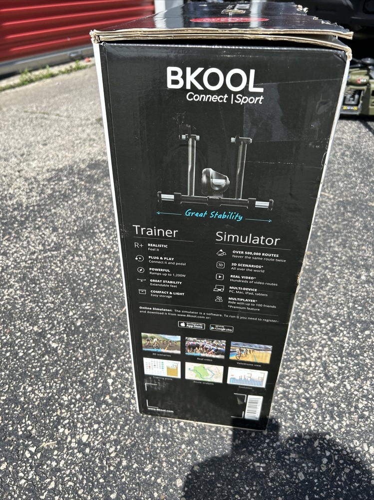 BKOOL PRO Trainer + Simulator Compatible PC, Mac, iPad, Zwift, TrainerRoad