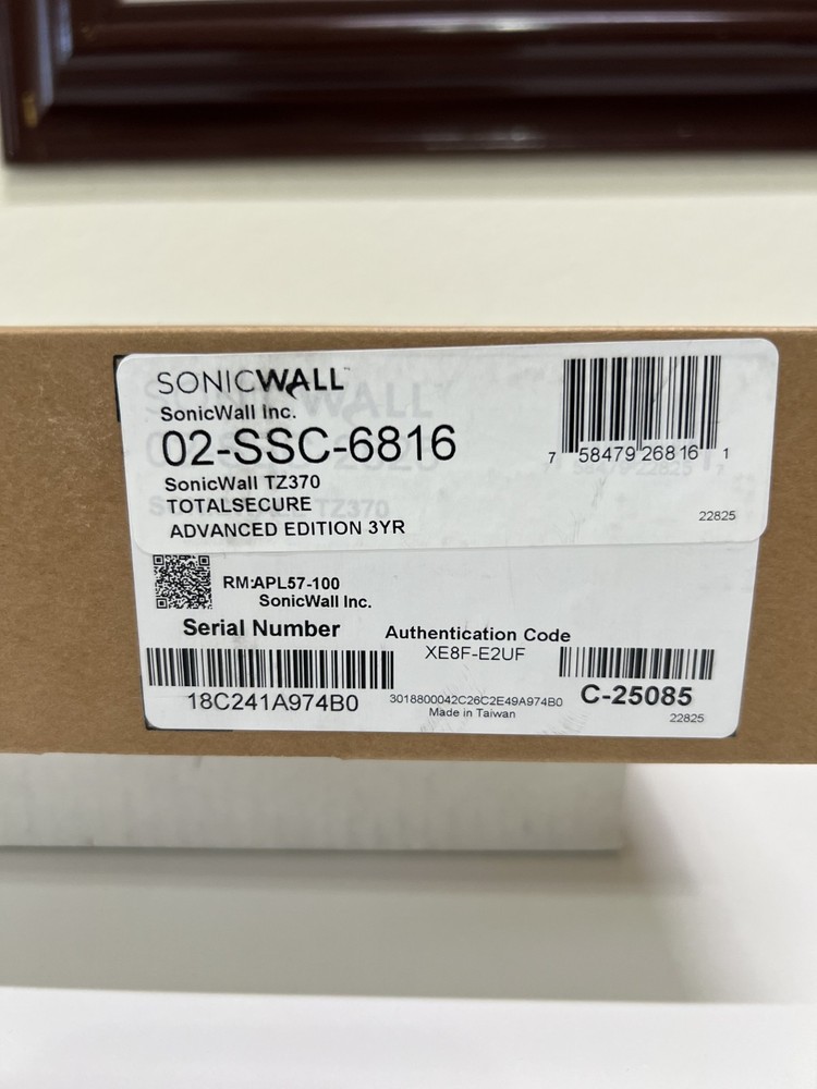 SonicWall TZ370 Network Security (02-SSC-6816) 3 Year Subscription