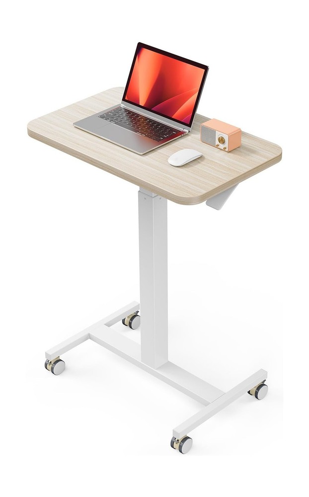 ErGear Mobile Small Standing Desk, Enhanced Adjustable Height Computer Workst...