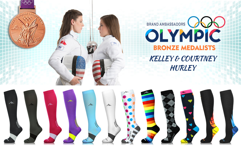 ⭐️NEWZILL Compression Socks(20-30mmHg) Unisex,Support,Circulation&Recover|1 Pair