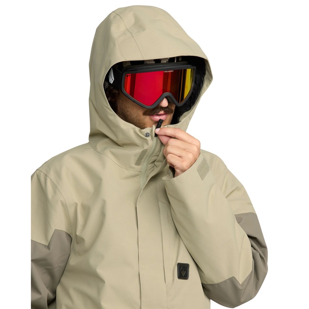 Volcom Primry Insulated Men's Winter Jacket, Moss Green, Medium