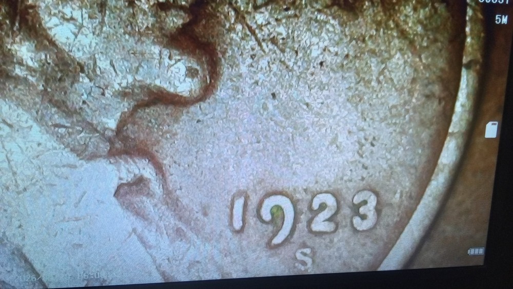 1923 S Lincoln Cent Wheat Cent Error Lamination