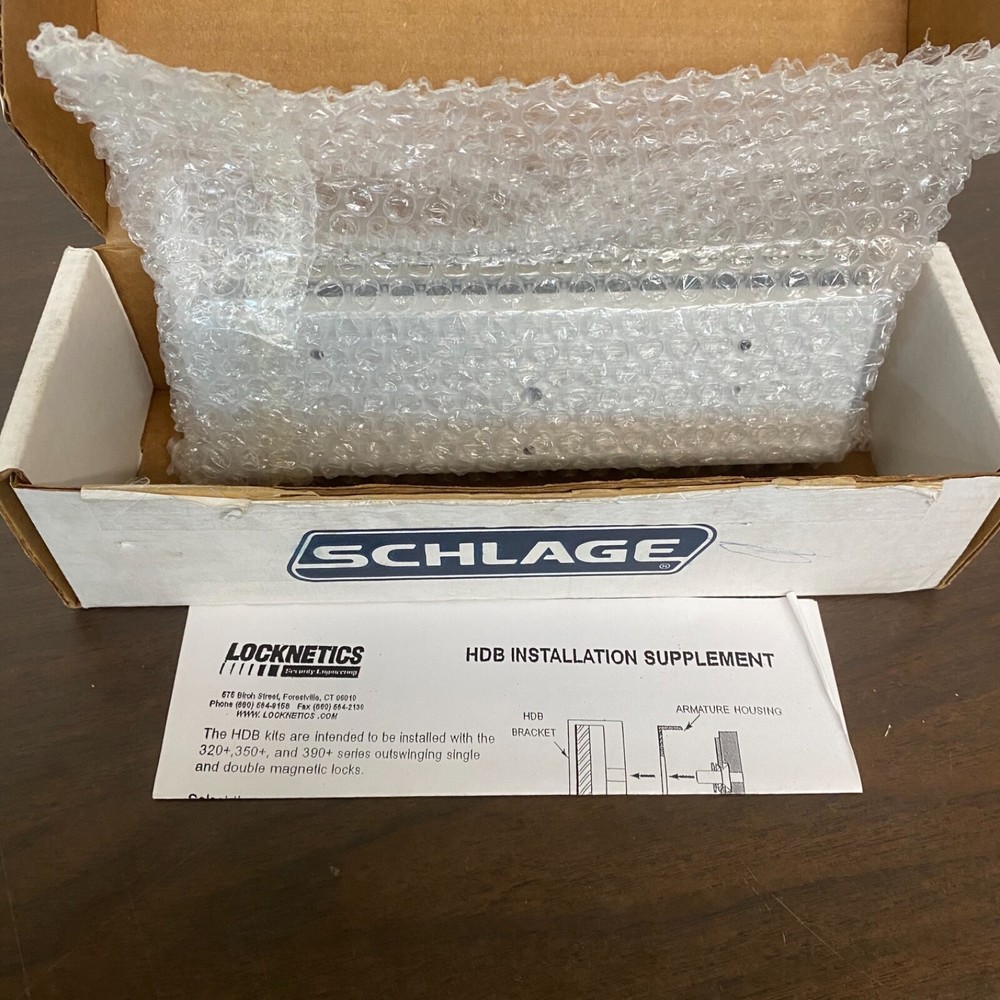SCHLAGE ELECTRONICS Lock bracket HDB90 Herculite Door Kit 390 +