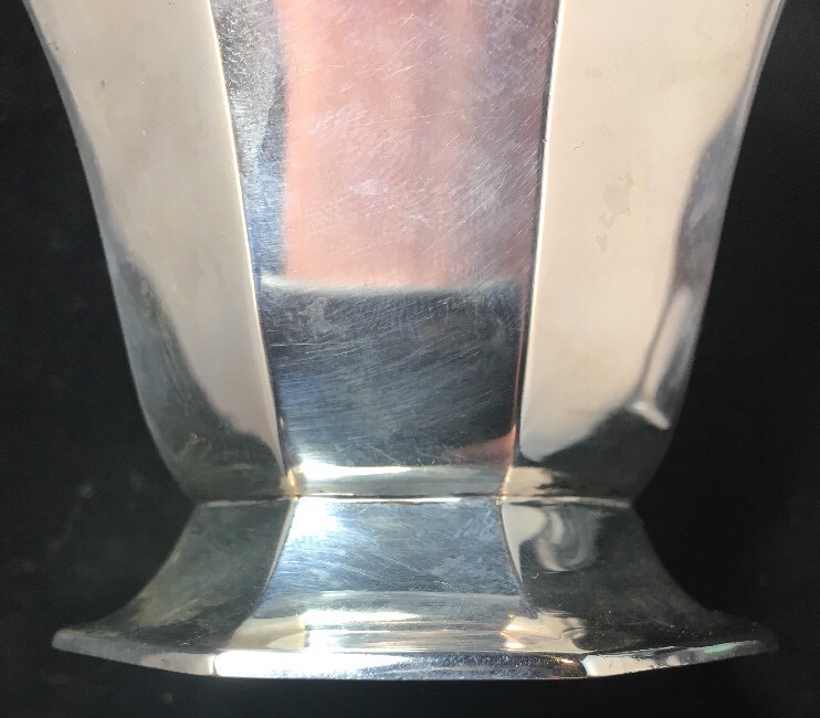 Sterling Silver Tea Caddy Octagonal Form Reed & Barton