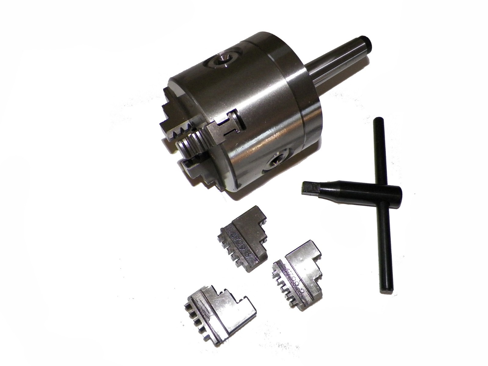 4MT 4" 3 Jaw Precision Lathe Chuck with MT4  Shank (Non-Rotating)