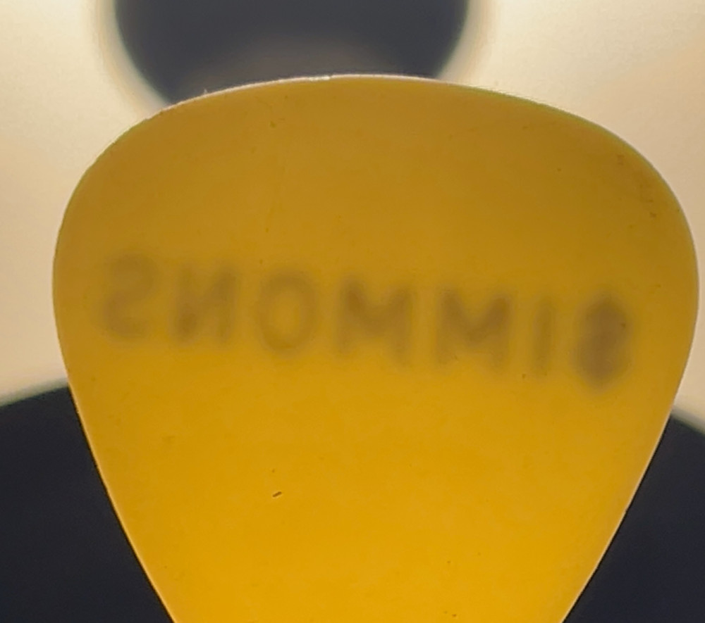 KISS GENE SIMMONS PASTORE GUITAR PICK 1976 DESTROYER TOUR AUCOIN