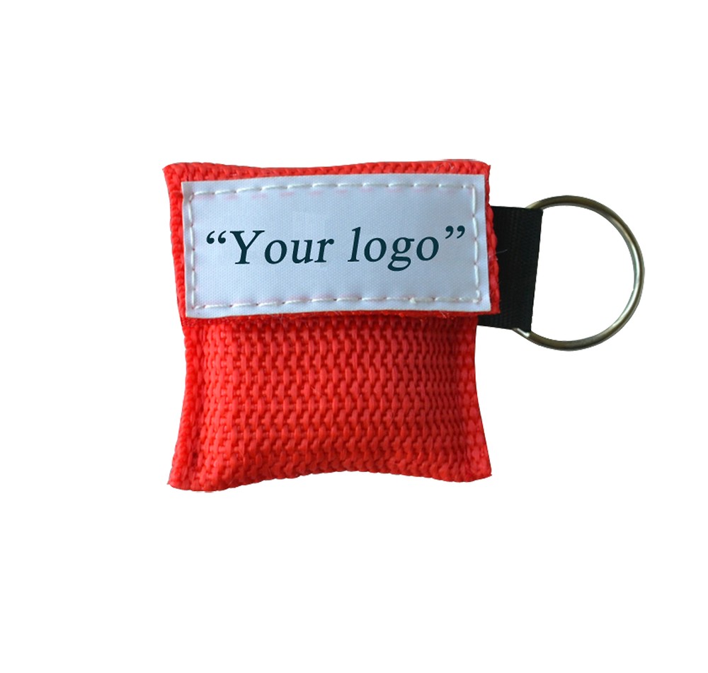 1000 pcs cpr Priting LOGO Key Chain CPR Face Shield First Aid Kit