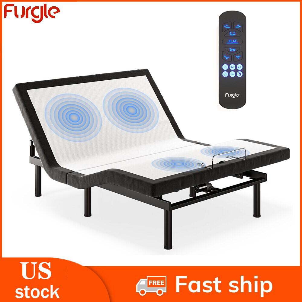 Adjustable Bed Frame Base Electric Massage Remote USB Twin TXL Full Queen King