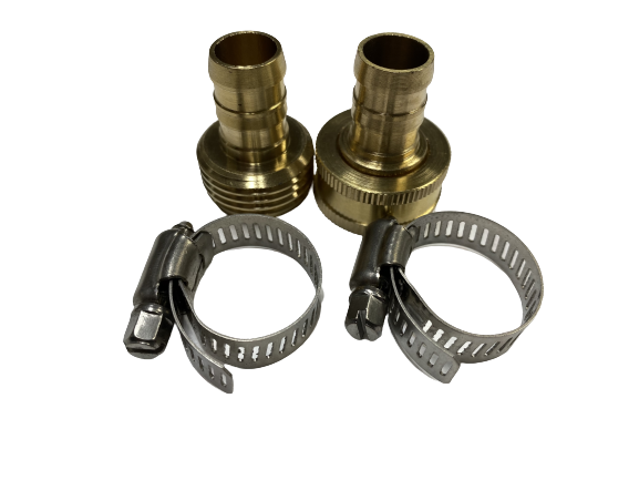 1/2" Garden Brass Hose Mender End Repair Kit Connector Set
