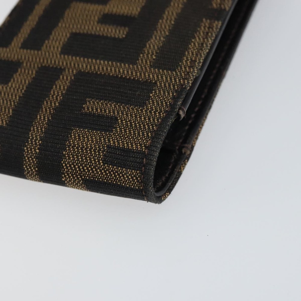FENDI Zucca Canvas Cigarette Case Black Brown Auth yk20111V