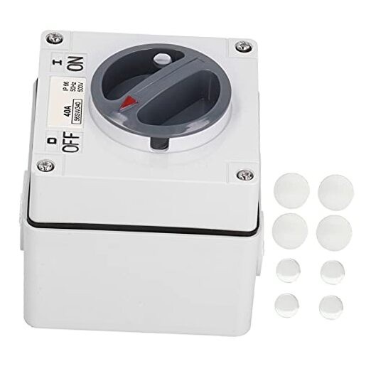 Outdoor Power Isolator - 500V On-Off Switch with Rotary Control Socket and