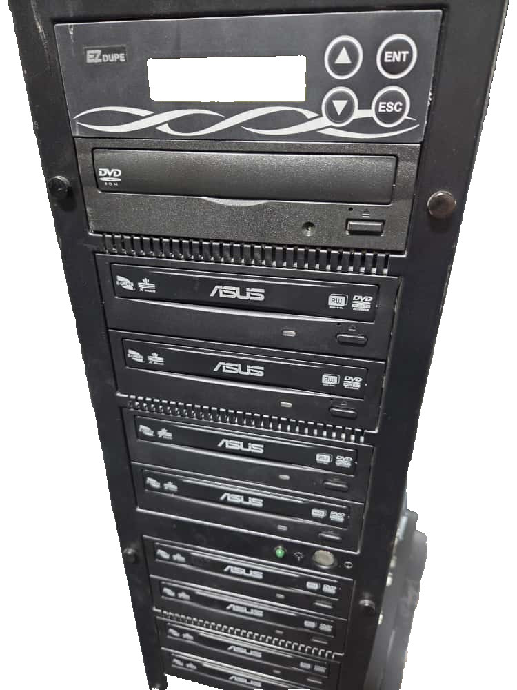 ASUS 10 Rack CD/DVD Duplicator POWERFUL Standalone Copier – Tested Power On