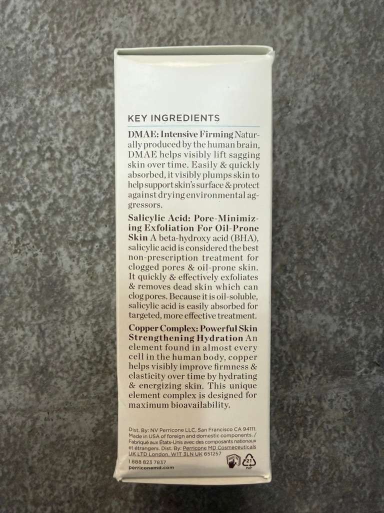 Perricone MD No Rinse Intensive Pore Minimizing Toner 4 fl oz New in Box