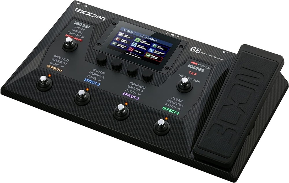 Zoom G6 Guitar Multi-Effects Processor with Expression Pedal, Touchscreen...