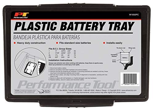 W1692PC Small Plastic Battery Tray
