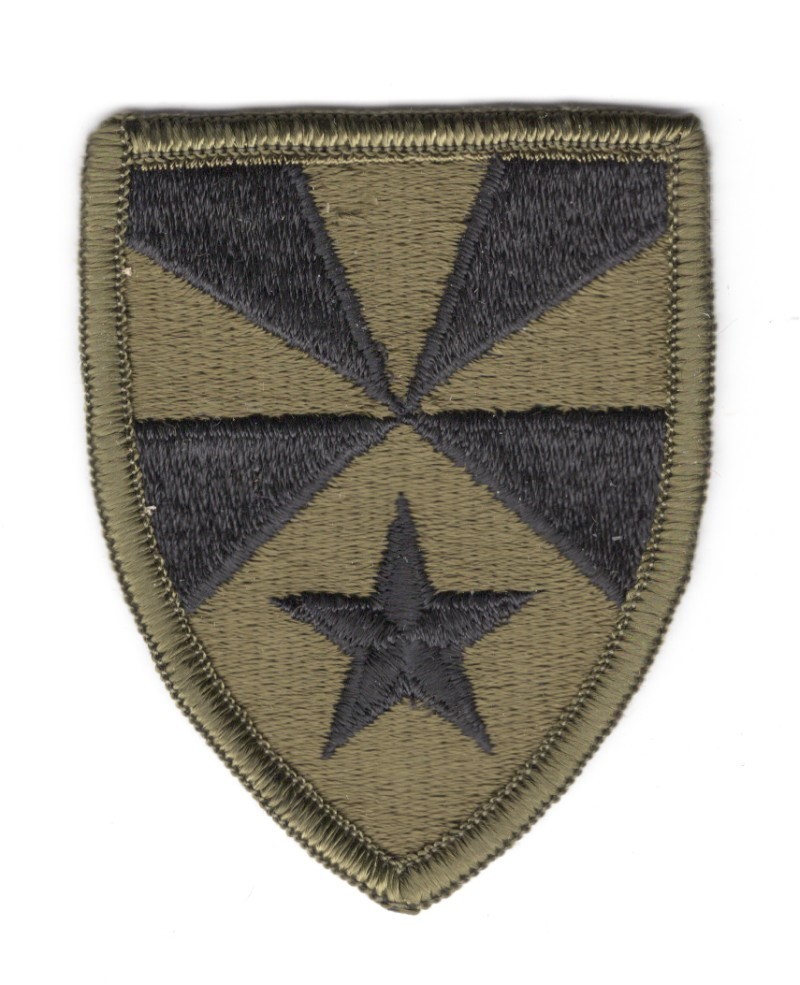 Army Patch: 7th Army Support Command - subdued, merrowed edge