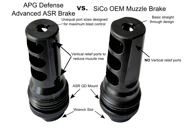 Advanced SilencerCo ASR Style QD Muzzle Brake