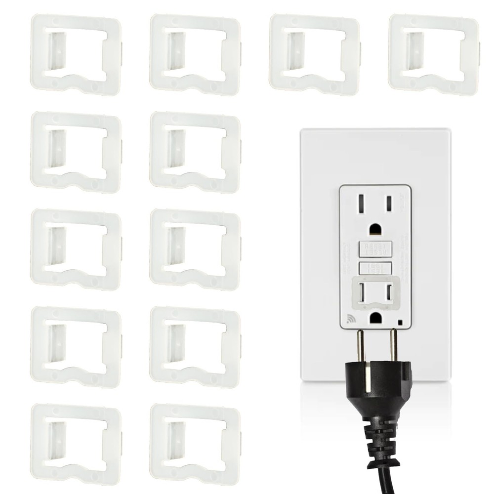 30 Pack Secure Plug Lock for Loose Outlets, Plastic Socket Tightener Insert -...