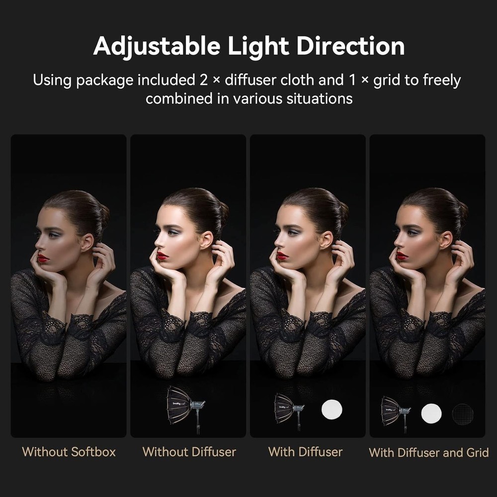 Professional 65cm Parabolic Softbox with Diffusers - Easy Quick Release Feature