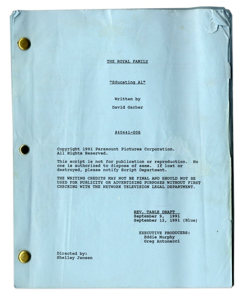 ''Royal Family'' Episode 7 Revised Table Draft Script