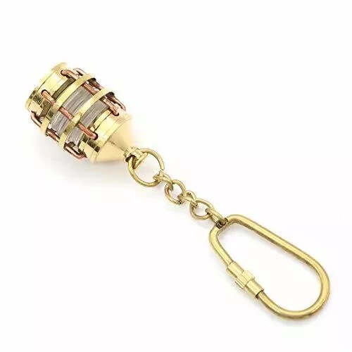 Brass Maritime Ring Mariner Gift Lantern Miniature Anchor Lamp Solid Keychain