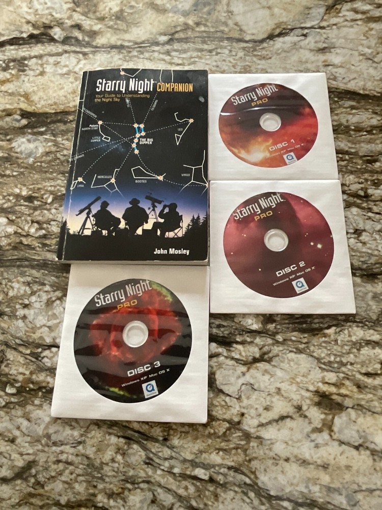 Imaginova Starry Night Pro Big Box 3 Discs Version 5.0 Software Windows Mac