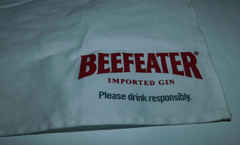 NICE BEEFEATER IMPORTED GIN APRON - NEAT BARWARE ITEM