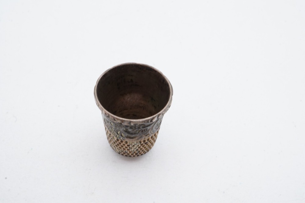 Vintage Sterling Silver Thimble Size 10