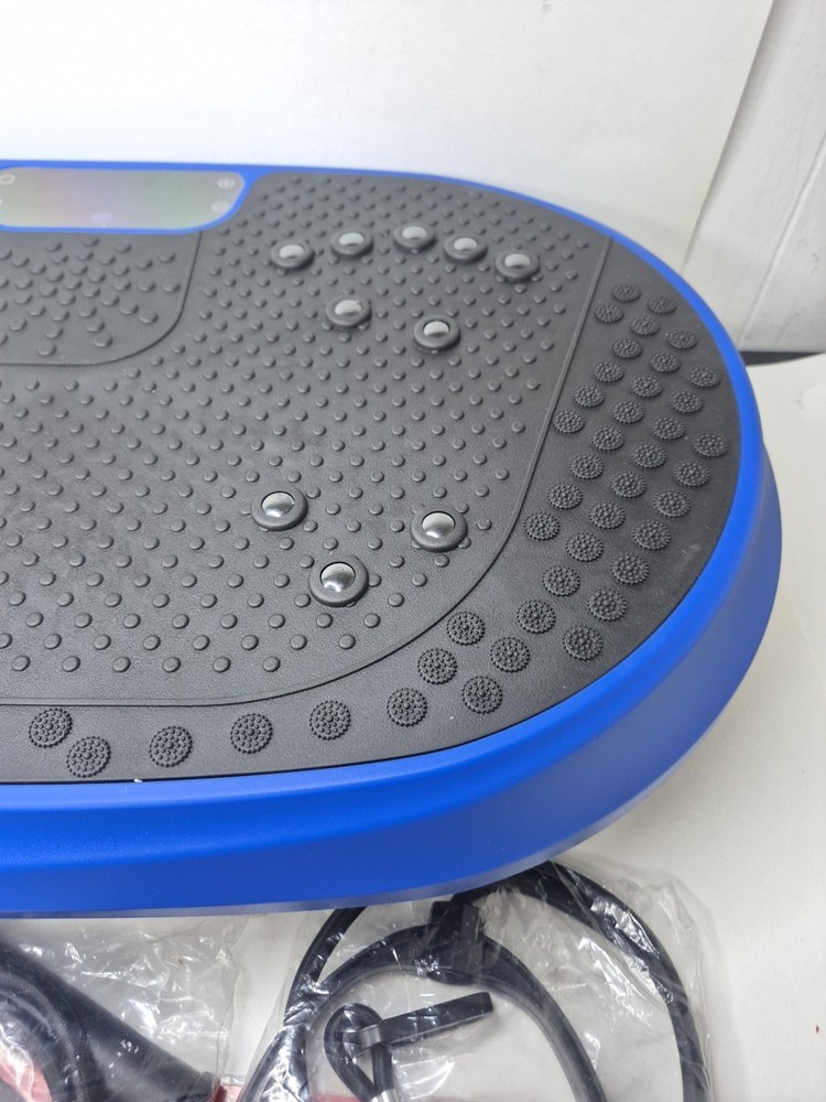 HVX Vibration Platform New Complete Excersize Machine Blue Black Open Box