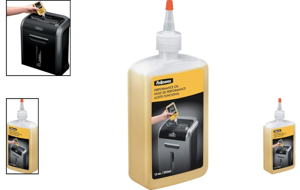 Powershred Performance Shredder Oil 12 oz with Extended Nozzle for Efficiency