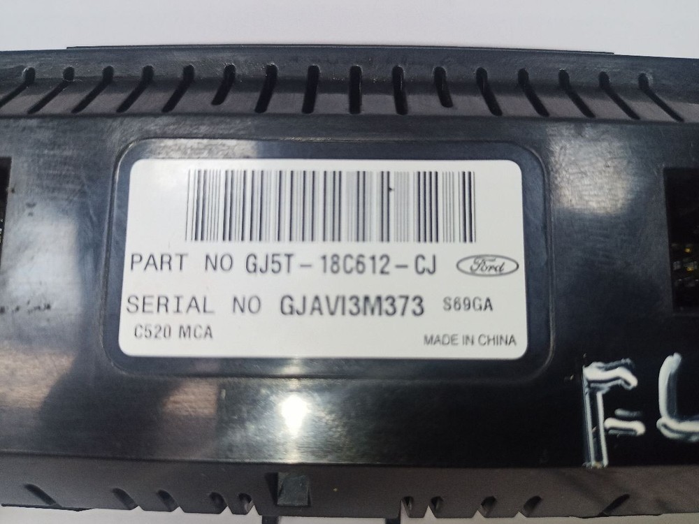 Dash Temperature Control from 2018 Ford Escape 12210941