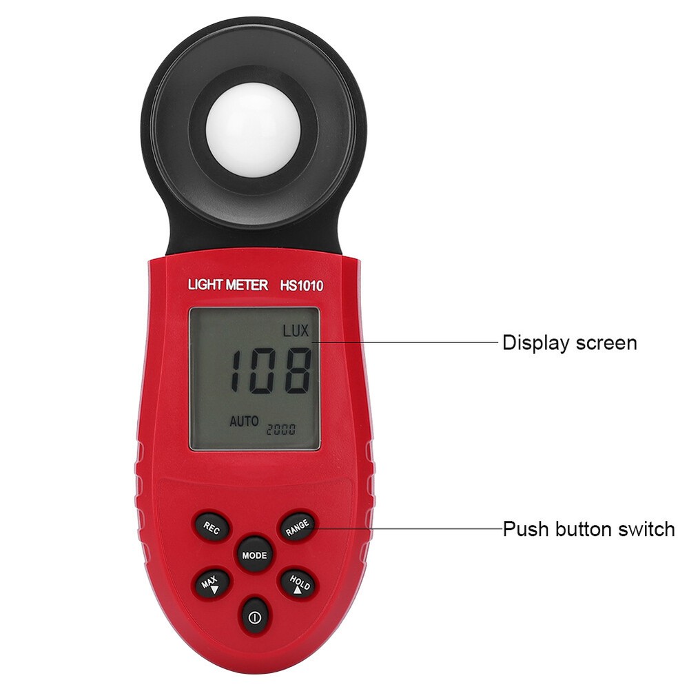 HS1010 Handheld Light Meter Digital Display Electric Illuminometer