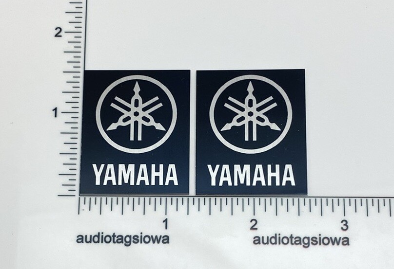 Yamaha Speakers Badge Logo Pair Aluminum Custom Made